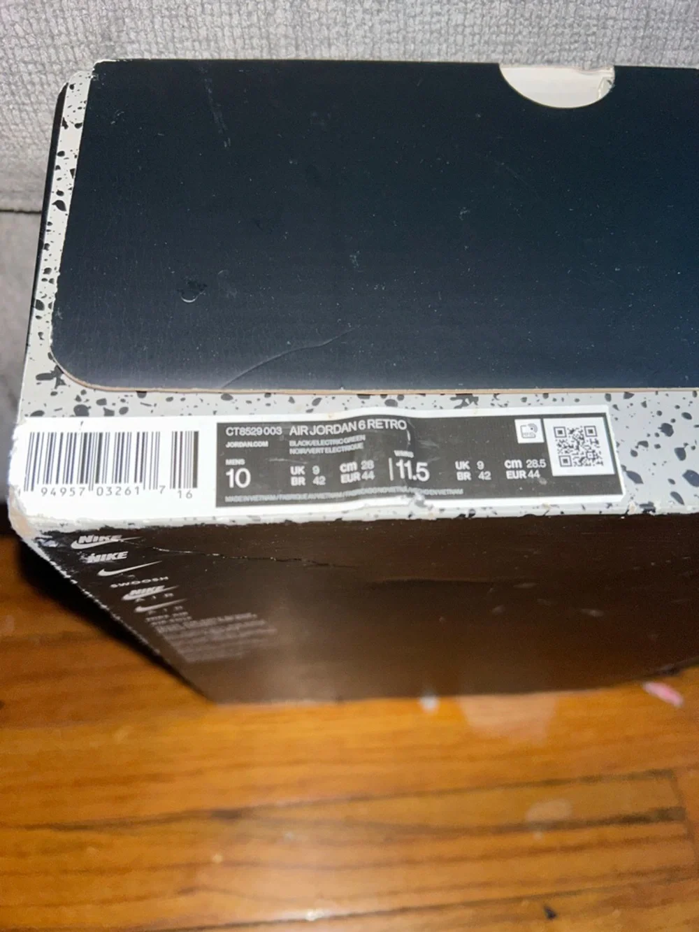 Jordan Retro 6 Empty Box
